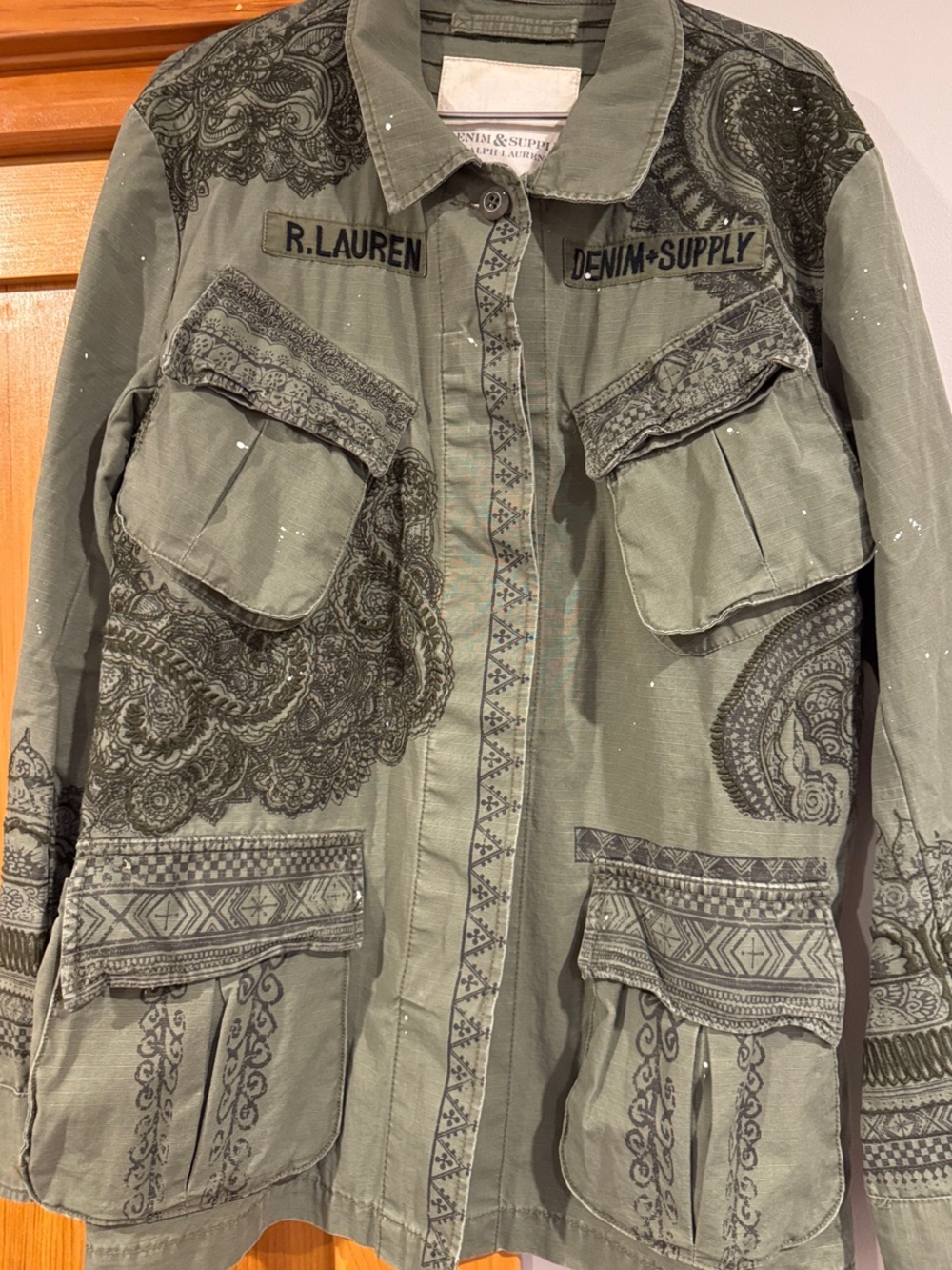 Women’s Denim and supply by Ralph Lauren NWOT Olive Military-Style Jacket